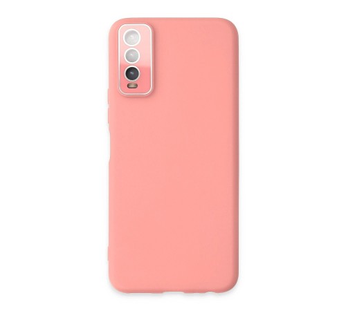 Vivo Y11S Kılıf Lansman Glass Kapak - Pembe Vivo Y11S Kılıf Lansman Glass Kapak - Pembe