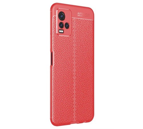 Vivo Y21S Kılıf Auto Focus Kapak - Kırmızı Vivo Y21S Kılıf Auto Focus Kapak - Kırmızı