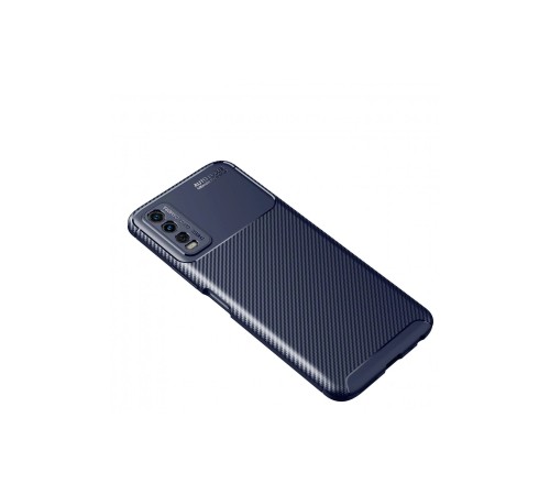 Vivo Y11S Kılıf Auto Focus Karbon Kapak - Lacivert Vivo Y11S Kılıf Auto Focus Karbon Kapak - Lacivert