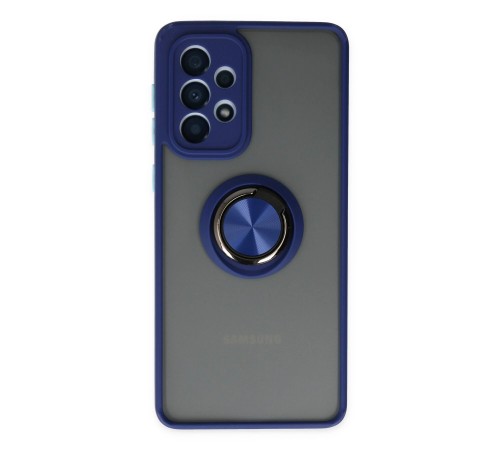 Samsung Galaxy A33 5G Kılıf Montreal Yüzüklü Silikon Kapak - Lacivert Samsung Galaxy A33 5G Kılıf Montreal Yüzüklü Silikon Kapak - Lacivert