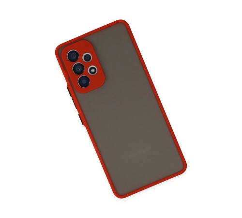 Samsung Galaxy A23 4G Kılıf Montreal Silikon Kapak - Kırmızı Samsung Galaxy A23 4G Kılıf Montreal Silikon Kapak - Kırmızı