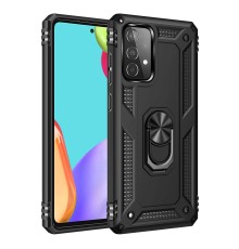 Samsung Galaxy A13 4G Kılıf Sofya Yüzüklü Silikon Kapak - Siyah