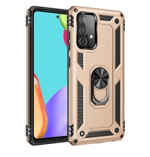 Samsung Galaxy A23 4G Kılıf Sofya Yüzüklü Silikon Kapak - Gold