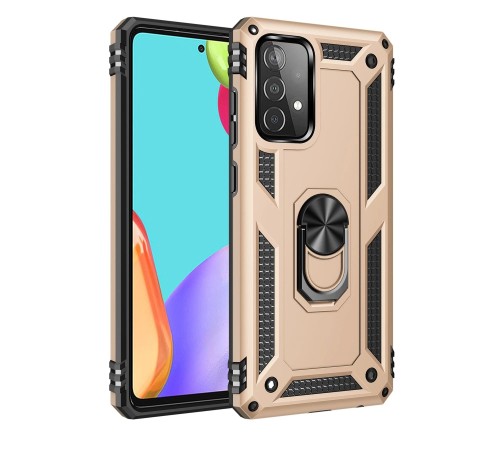 Samsung Galaxy A23 4G Kılıf Sofya Yüzüklü Silikon Kapak - Gold Samsung Galaxy A23 4G Kılıf Sofya Yüzüklü Silikon Kapak - Gold