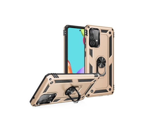 Samsung Galaxy A23 4G Kılıf Sofya Yüzüklü Silikon Kapak - Gold Samsung Galaxy A23 4G Kılıf Sofya Yüzüklü Silikon Kapak - Gold