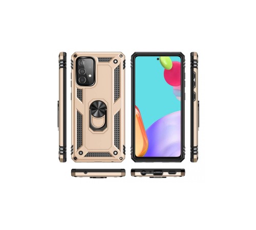 Samsung Galaxy A23 4G Kılıf Sofya Yüzüklü Silikon Kapak - Gold Samsung Galaxy A23 4G Kılıf Sofya Yüzüklü Silikon Kapak - Gold