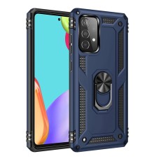 Samsung Galaxy A33 5G Kılıf Sofya Yüzüklü Silikon Kapak - Lacivert