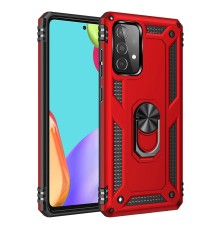 Samsung Galaxy A33 5G Kılıf Sofya Yüzüklü Silikon Kapak - Kırmızı