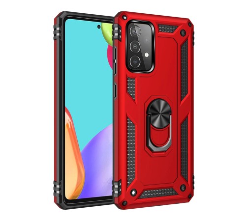 Samsung Galaxy A33 5G Kılıf Sofya Yüzüklü Silikon Kapak - Kırmızı Samsung Galaxy A33 5G Kılıf Sofya Yüzüklü Silikon Kapak - Kırmızı