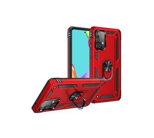 Samsung Galaxy A33 5G Kılıf Sofya Yüzüklü Silikon Kapak - Kırmızı Samsung Galaxy A33 5G Kılıf Sofya Yüzüklü Silikon Kapak - Kırmızı