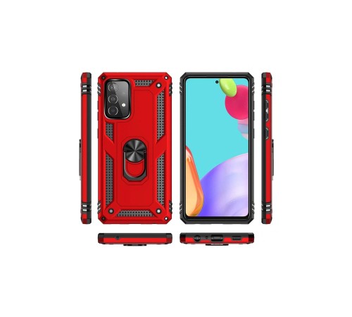 Samsung Galaxy A33 5G Kılıf Sofya Yüzüklü Silikon Kapak - Kırmızı Samsung Galaxy A33 5G Kılıf Sofya Yüzüklü Silikon Kapak - Kırmızı