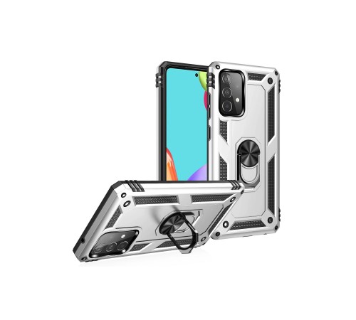 Samsung Galaxy A33 5G Kılıf Sofya Yüzüklü Silikon Kapak - Gümüş Samsung Galaxy A33 5G Kılıf Sofya Yüzüklü Silikon Kapak - Gümüş