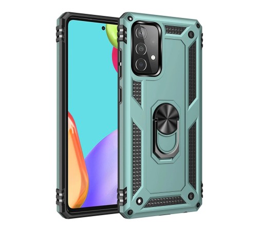Samsung Galaxy A33 5G Kılıf Sofya Yüzüklü Silikon Kapak - Yeşil Samsung Galaxy A33 5G Kılıf Sofya Yüzüklü Silikon Kapak - Yeşil