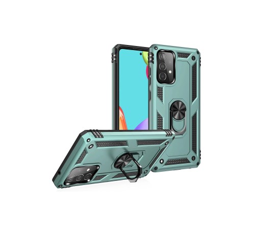 Samsung Galaxy A33 5G Kılıf Sofya Yüzüklü Silikon Kapak - Yeşil Samsung Galaxy A33 5G Kılıf Sofya Yüzüklü Silikon Kapak - Yeşil