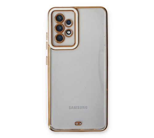 Samsung Galaxy A13 4G Kılıf Liva Lens Silikon - Beyaz