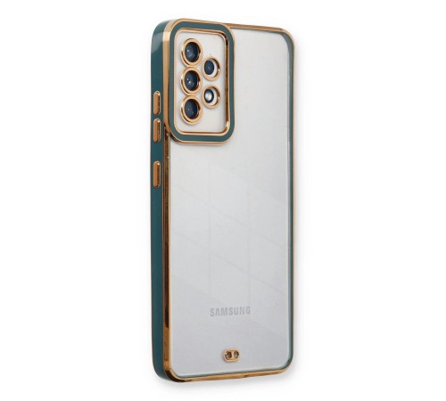 Samsung Galaxy A13 4G Kılıf Liva Lens Silikon - Yeşil