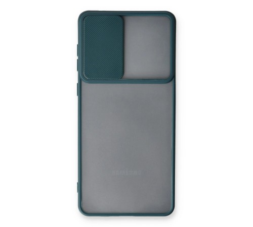 Samsung Galaxy A33 5G Kılıf Palm Buzlu Kamera Sürgülü Silikon - Yeşil