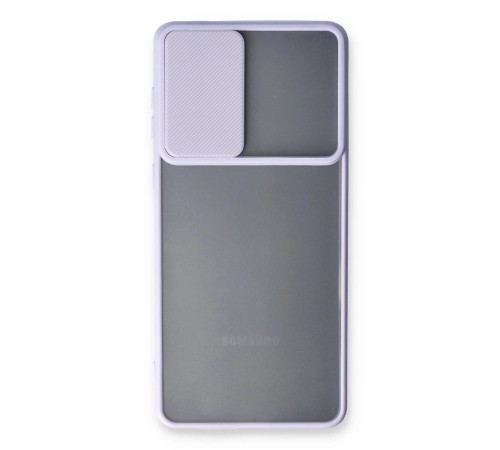 Samsung Galaxy A33 5G Kılıf Palm Buzlu Kamera Sürgülü Silikon - Lila