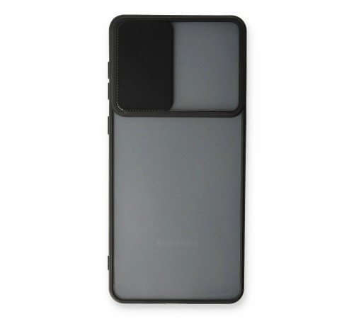 Samsung Galaxy A53 5G Kılıf Palm Buzlu Kamera Sürgülü Silikon - Siyah Samsung Galaxy A53 5G Kılıf Palm Buzlu Kamera Sürgülü Silikon - Siyah