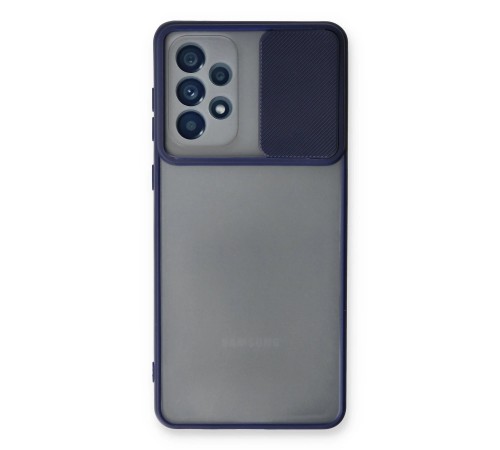 Samsung Galaxy A53 5G Kılıf Palm Buzlu Kamera Sürgülü Silikon - Lacivert Samsung Galaxy A53 5G Kılıf Palm Buzlu Kamera Sürgülü Silikon - Lacivert