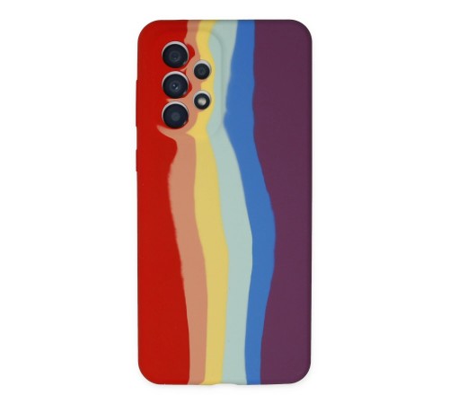 Samsung Galaxy A53 5G Kılıf Ebruli Lansman Silikon - Kırmızı-Mor Samsung Galaxy A53 5G Kılıf Ebruli Lansman Silikon - Kırmızı-Mor