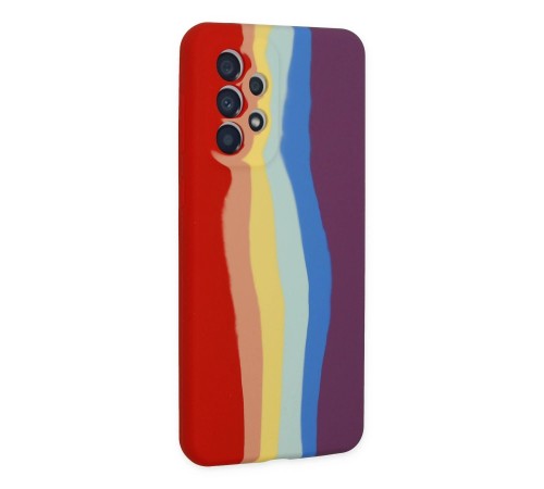 Samsung Galaxy A53 5G Kılıf Ebruli Lansman Silikon - Kırmızı-Mor Samsung Galaxy A53 5G Kılıf Ebruli Lansman Silikon - Kırmızı-Mor
