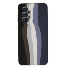 Samsung Galaxy A53 5G Kılıf Ebruli Lansman Silikon - Siyah-Lacivert