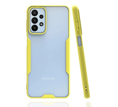 Samsung Galaxy A23 4G Kılıf Platin Silikon - Sarı Samsung Galaxy A23 4G Kılıf Platin Silikon - Sarı