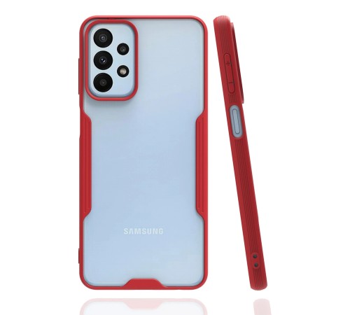 Samsung Galaxy A23 4G Kılıf Platin Silikon - Kırmızı Samsung Galaxy A23 4G Kılıf Platin Silikon - Kırmızı
