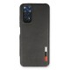 Xiaomi Redmi Note 11 Kılıf Loop Deri Silikon - Siyah