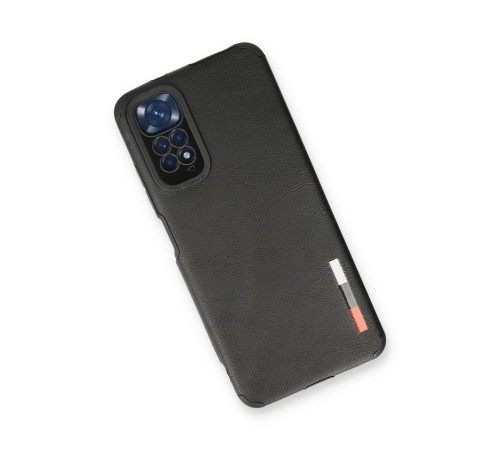 Xiaomi Redmi Note 11 Kılıf Loop Deri Silikon - Siyah