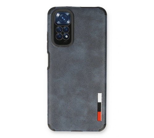 Xiaomi Redmi Note 11 Kılıf Loop Deri Silikon - Lacivert