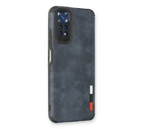 Xiaomi Redmi Note 11 Kılıf Loop Deri Silikon - Lacivert