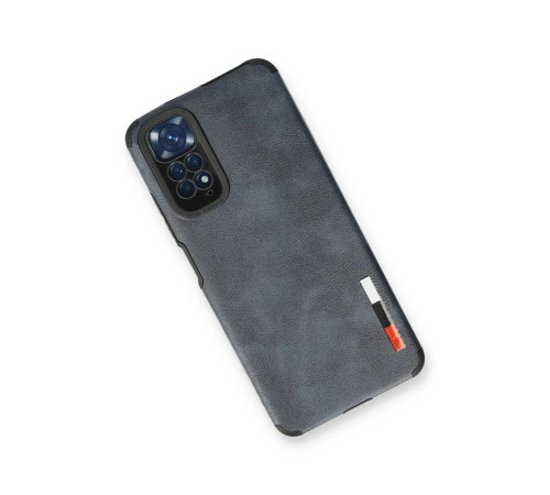 Xiaomi Redmi Note 11 Kılıf Loop Deri Silikon - Lacivert