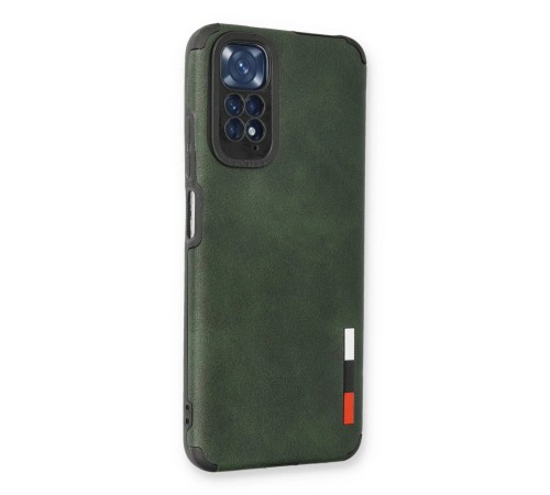Xiaomi Redmi Note 11 Kılıf Loop Deri Silikon - Yeşil Xiaomi Redmi Note 11 Kılıf Loop Deri Silikon - Yeşil