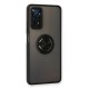 Xiaomi Redmi Note 11 Pro Kılıf Montreal Yüzüklü Silikon Kapak - Siyah
