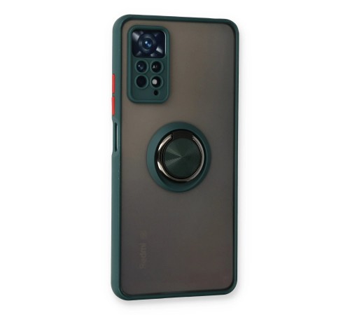 Xiaomi Redmi Note 11 Pro Kılıf Montreal Yüzüklü Silikon Kapak - Yeşil Xiaomi Redmi Note 11 Pro Kılıf Montreal Yüzüklü Silikon Kapak - Yeşil