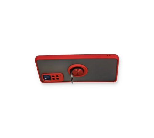 Xiaomi Redmi Note 11 Pro Kılıf Montreal Yüzüklü Silikon Kapak - Kırmızı Xiaomi Redmi Note 11 Pro Kılıf Montreal Yüzüklü Silikon Kapak - Kırmızı