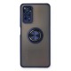 Xiaomi Redmi Note 11 Pro Kılıf Montreal Yüzüklü Silikon Kapak - Lacivert