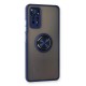 Xiaomi Redmi Note 11 Pro Kılıf Montreal Yüzüklü Silikon Kapak - Lacivert