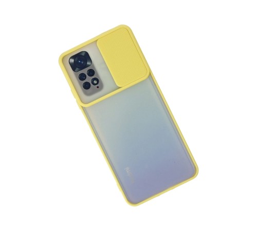 Xiaomi Redmi Note 11 Kılıf Palm Buzlu Kamera Sürgülü Silikon - Sarı Xiaomi Redmi Note 11 Kılıf Palm Buzlu Kamera Sürgülü Silikon - Sarı