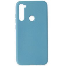 Xiaomi Redmi Note 8 Kılıf Nano içi Kadife Silikon - Mavi