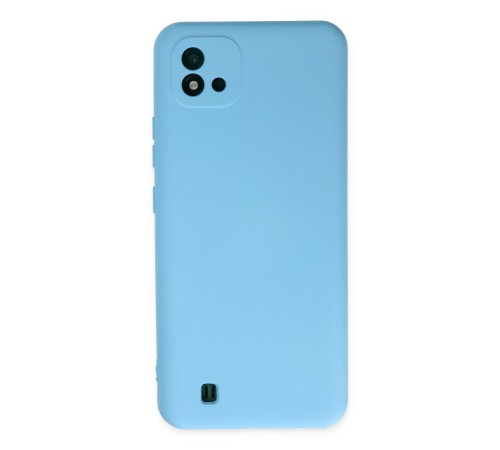 Realme C11 2021 Kılıf Nano içi Kadife Silikon - Mavi Realme C11 2021 Kılıf Nano içi Kadife Silikon - Mavi
