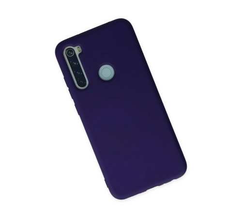 Xiaomi Redmi Note 8 Kılıf Nano içi Kadife Silikon - Mor Xiaomi Redmi Note 8 Kılıf Nano içi Kadife Silikon - Mor