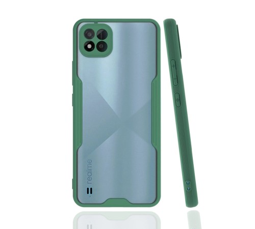 Realme C11 2021 Kılıf Platin Silikon - Yeşil Realme C11 2021 Kılıf Platin Silikon - Yeşil