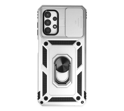 Samsung Galaxy A13 4G Kılıf Pars Lens Yüzüklü Silikon - Gümüş Samsung Galaxy A13 4G Kılıf Pars Lens Yüzüklü Silikon - Gümüş
