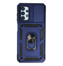 Samsung Galaxy A23 4G Kılıf Pars Lens Yüzüklü Silikon - Lacivert