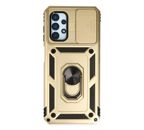 Samsung Galaxy A23 4G Kılıf Pars Lens Yüzüklü Silikon - Gold Samsung Galaxy A23 4G Kılıf Pars Lens Yüzüklü Silikon - Gold