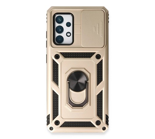 Samsung Galaxy A53 5G Kılıf Pars Lens Yüzüklü Silikon - Gold Samsung Galaxy A53 5G Kılıf Pars Lens Yüzüklü Silikon - Gold