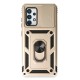 Samsung Galaxy A53 5G Kılıf Pars Lens Yüzüklü Silikon - Gold